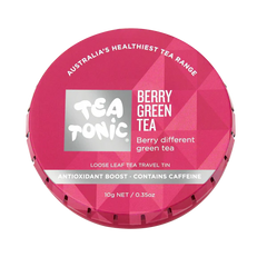 TEA TONIC | Travel Tin Loose Leaf Tea | Berry Green Tea