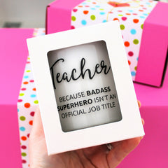 Teacher Gift | Design Your Own | Personalised | Boxed Soy Candle | Thank you