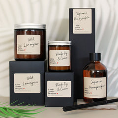 Artisan Soy Candle | VANILLA BEAN | Amber Glass Jar | 2 SIZES