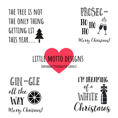 Christmas | Design Your Own | Personalised | MESSAGE | Boxed Soy Candle | Xmas | Gift