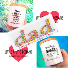 Father's Day | Design Your Own | Personalised | MESSAGE | Boxed Soy Candle | Dad | Father | Grandad | Grandpa | Nonno