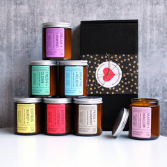 VALENTINE'S DAY Custom Hamper | PERSONALISED | Soy Candle & Chocolate Gift Pack | I Love You | Black