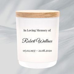 Design Your Own | SYMPATHY | Boxed Soy Candle | Photo | Remembrance | Memorial | Grief