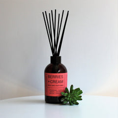 Artisan Reed Diffuser | BERRIES & CREAM | Amber Brights | Room Fragrance