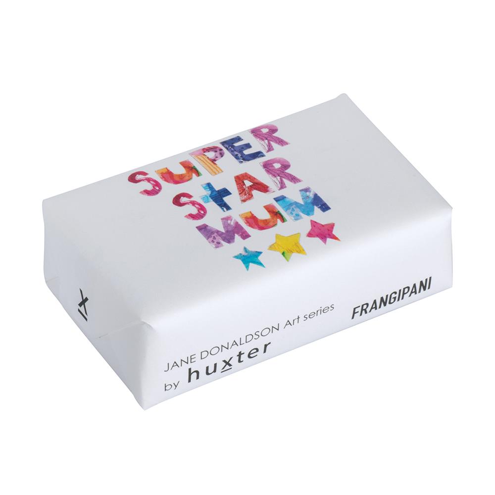 Huxter |  Wrapped Soap | Super Star Mum | Frangipani | 200g