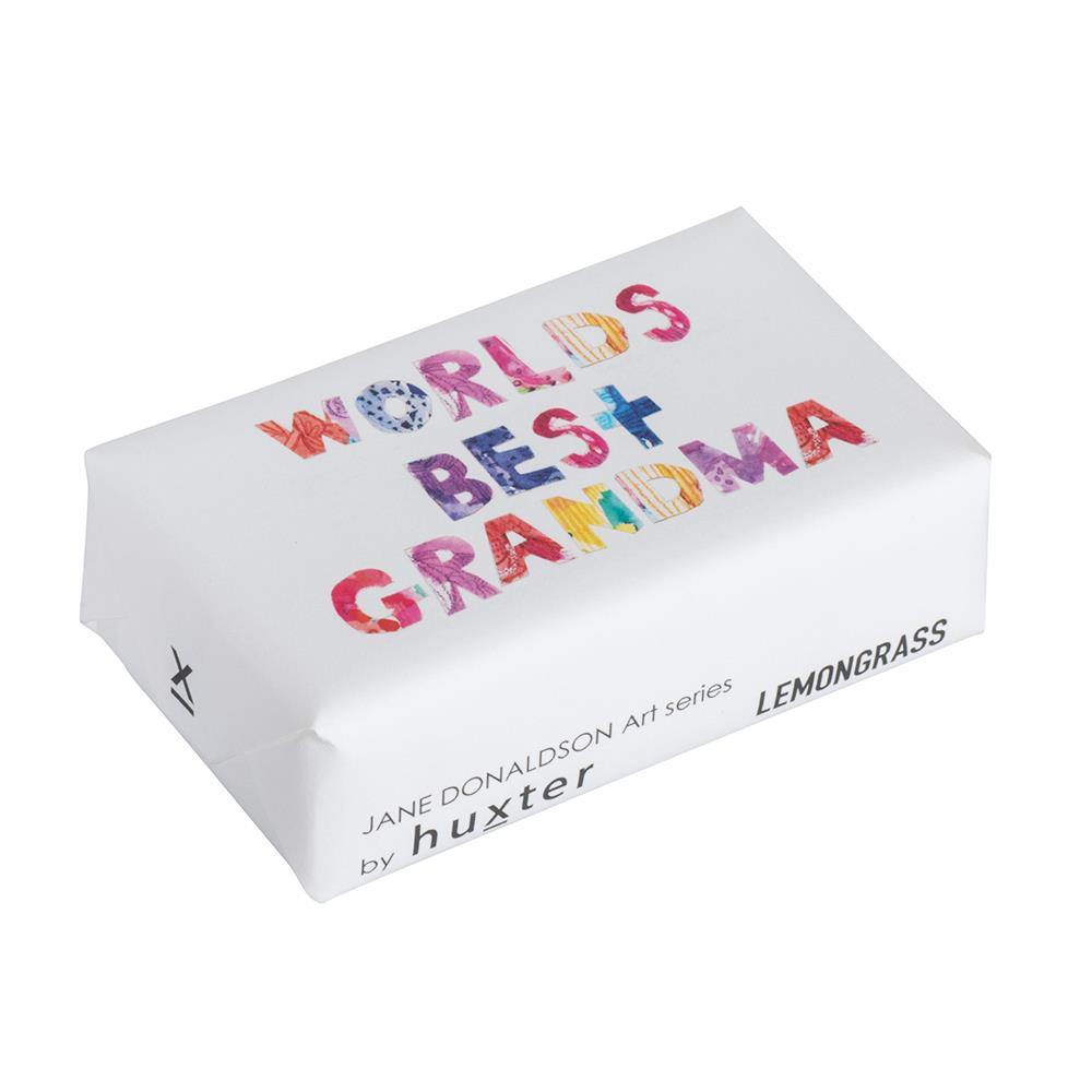 Huxter |  Wrapped Soap | World's Best Grandma | Lemongrass | 200g