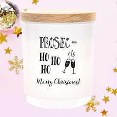 Christmas | Personalised | PROSEC-HO HO HO | Boxed Soy Candle | Xmas | Gift | Humour | Funny