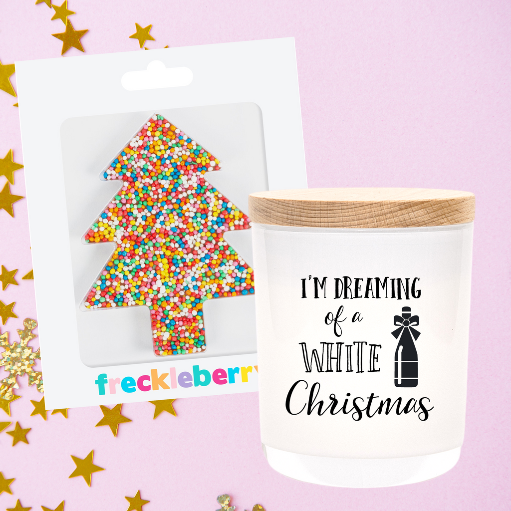 Christmas | Personalised | WHITE CHRISTMAS | Boxed Soy Candle | Xmas | Gift | Humour | Funny