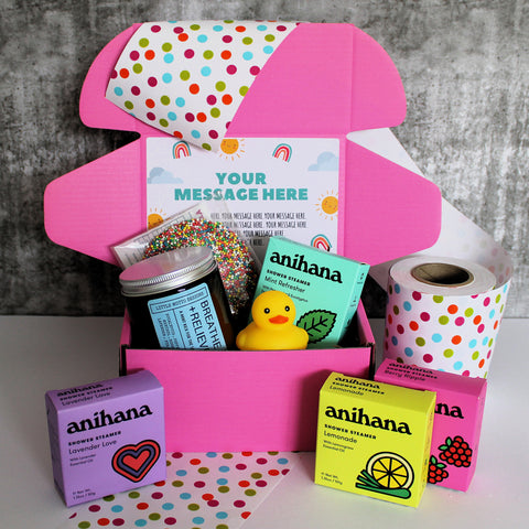 ALL OCCASION Duck Mini Hamper | PERSONALISED | Candle, Chocolate & Shower Steamer Gift Pack | Brighten Your Day | Birthday | Get Well Soon | Thinking of You