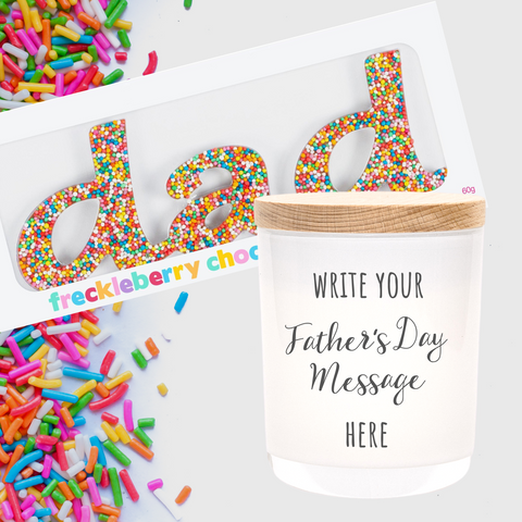Father's Day | Design Your Own | Personalised | MESSAGE | Boxed Soy Candle | Dad | Father | Grandad | Grandpa | Nonno